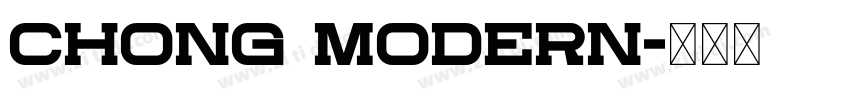 chong modern字体转换